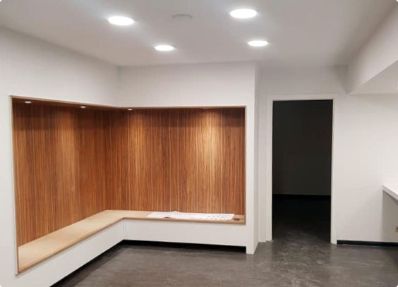 installation electrique et pose d eclairage dans un commerce a waremme